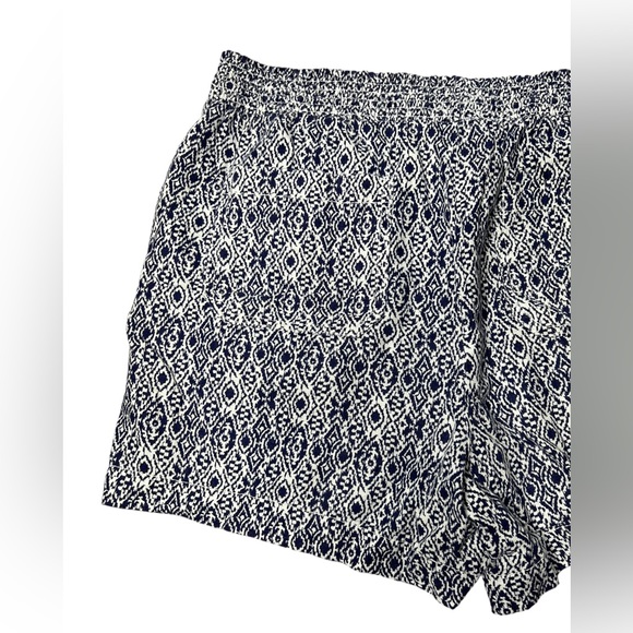 Briggs New York Size XL Women’s Shorts Linen Blend Pull-On Summer Blue White - Picture 6 of 16